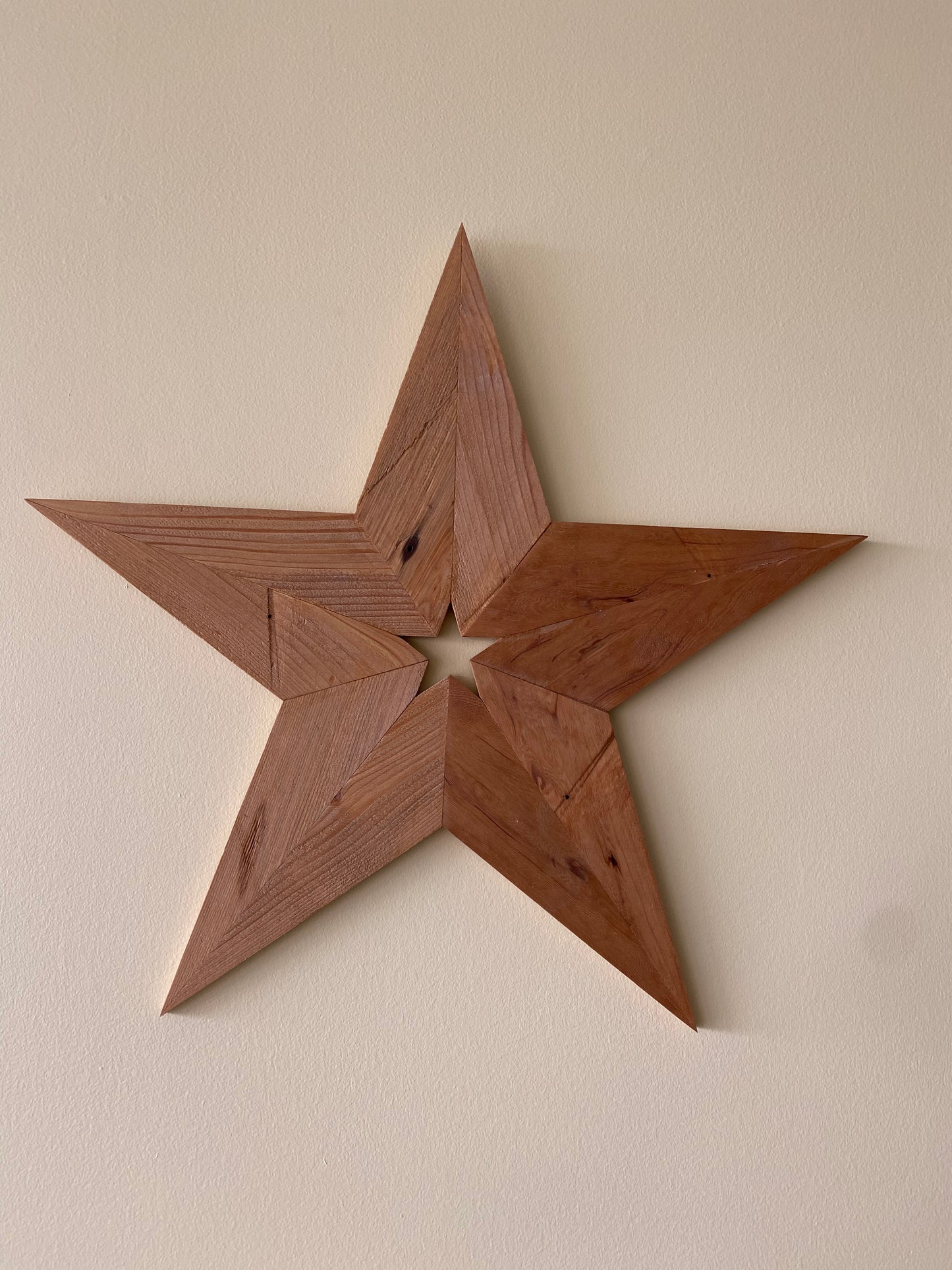 Wooden Star Wall Art, Thin