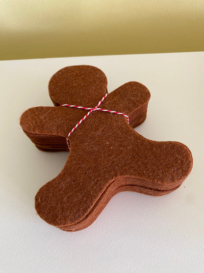 Felt Gingerbread Men