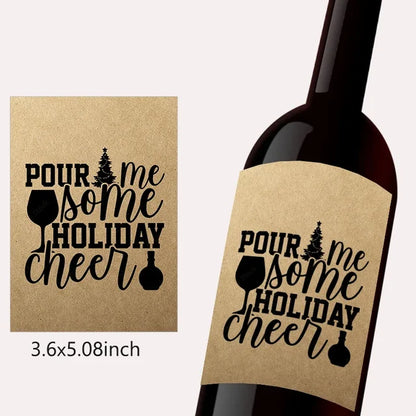 Some Holiday Cheer - Wine Bottle Label