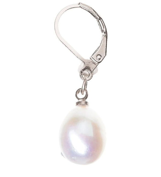 Silver Pearl Earring
