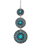 Silver Turquoise Flower Earring