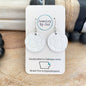 Embossed Soccer Ball Earrings