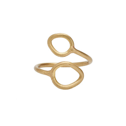 Layered Leaf Ring - Gold