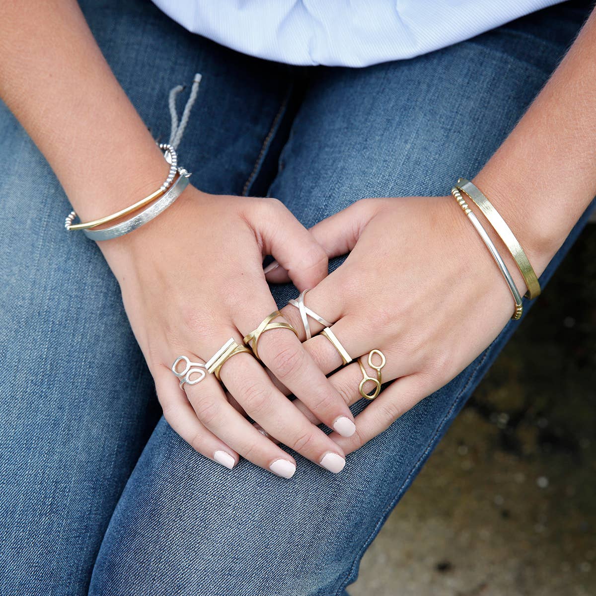 Layered Leaf Ring - Gold