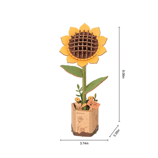 Sunflower Wooden Puzzle Kit