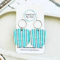 Boho Dangle: Turquoise Pinstripes