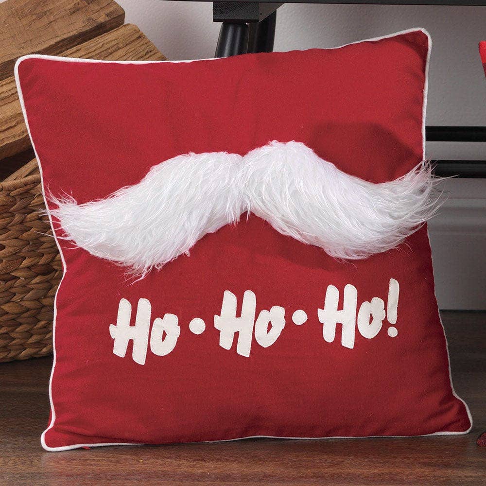 Santa's Stache Pillow 18"