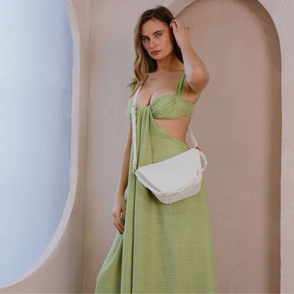 Audrina Crossbody Vegan Bag Nude
