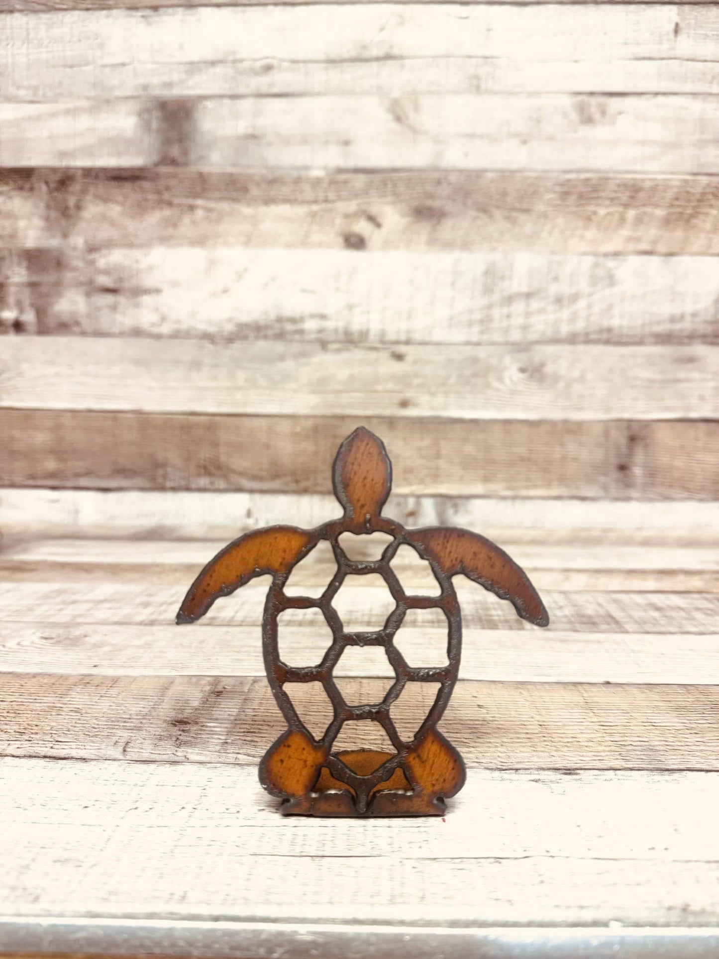 Sea Turtle Rustic Figurine