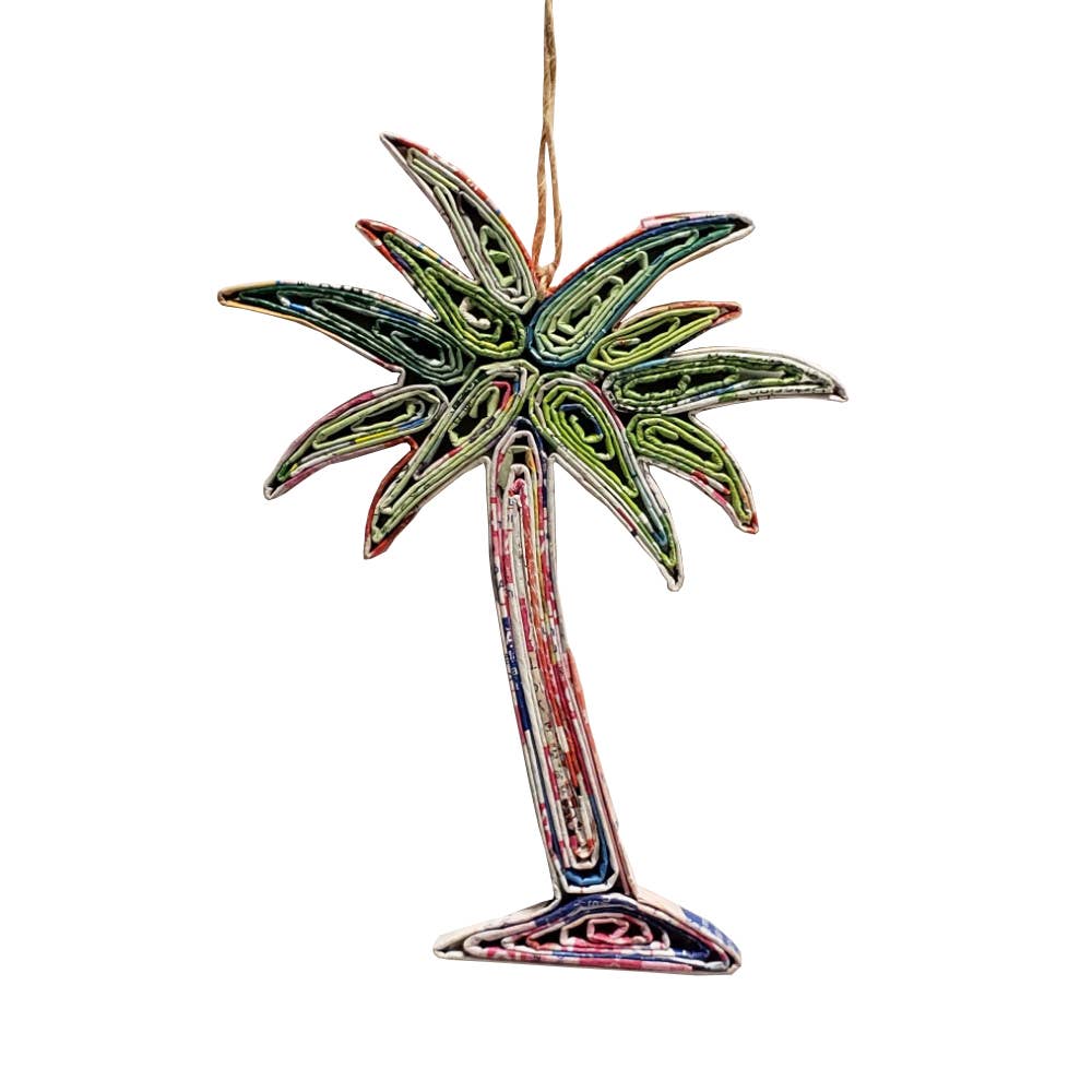 Palm Tree Ornament - Recycled Paper